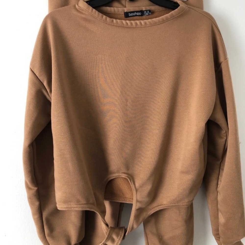 NWT Boohoo Tan Loungewear Set